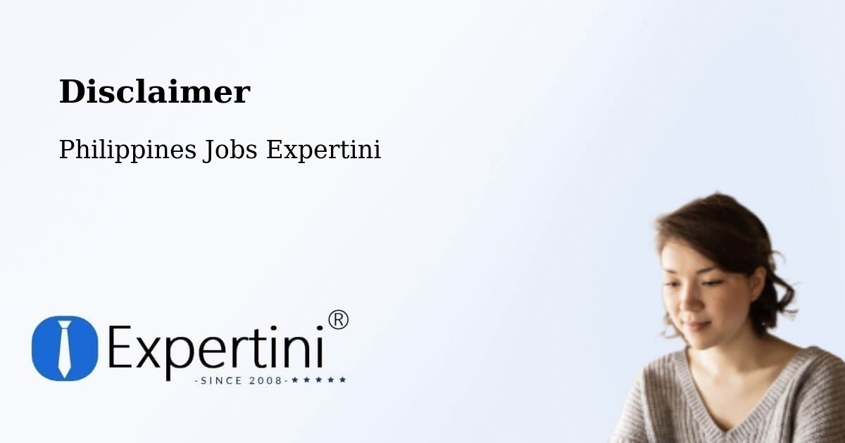 Disclaimer – Cato - Philippines Jobs Expertini