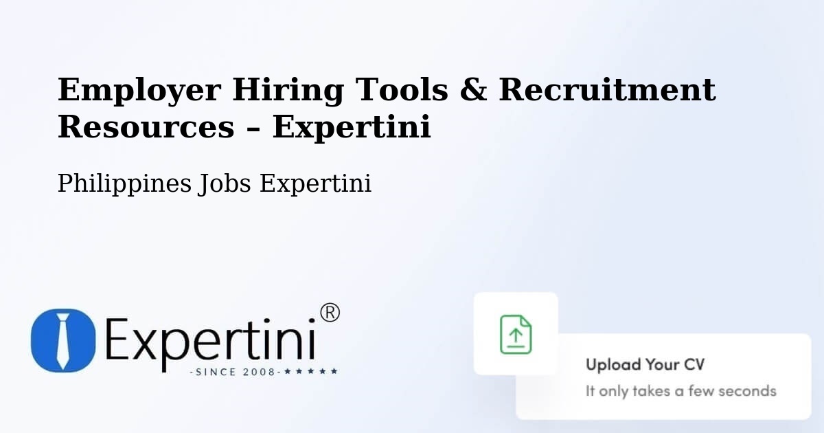 Employer Hiring Tools & Recruitment Resources – Cato - Cato, Philippines Jobs Expertini