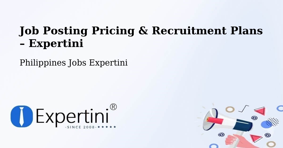 Job Posting Pricing & Recruitment Plans – Cato - Cato, Philippines Jobs Expertini